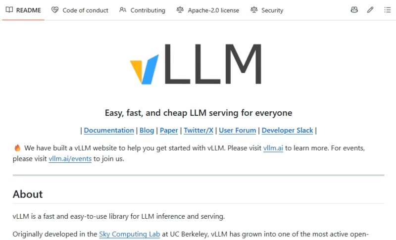 vllm：加州大学伯克利分校等机构联合开发的开源项目，专注于解决大模型推理过程中的性能瓶颈问题-共赢源码