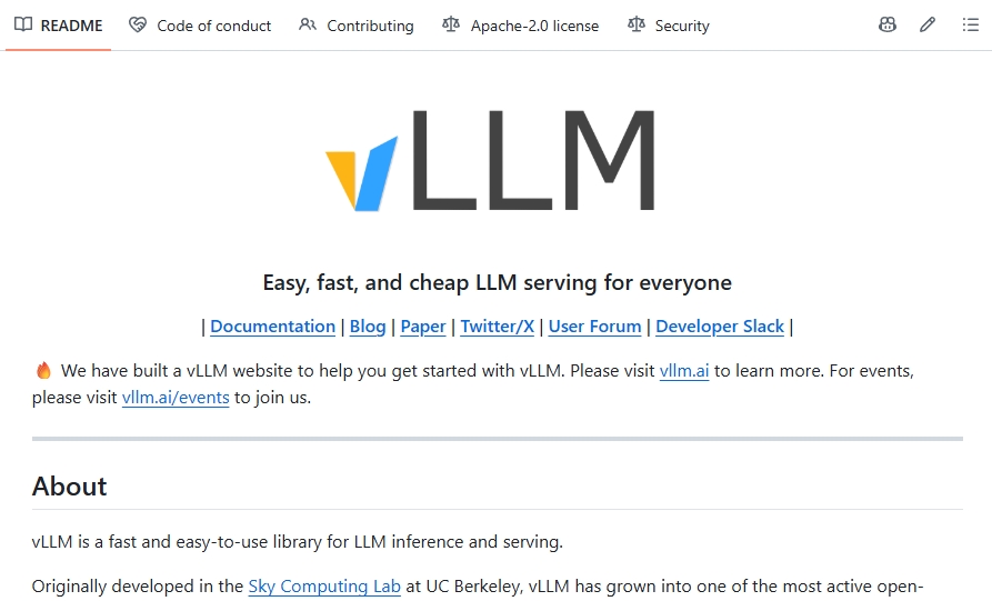 vllm：加州大学伯克利分校等机构联合开发的开源项目，专注于解决大模型推理过程中的性能瓶颈问题-共赢源码