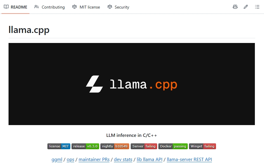 高性能 LLM 推理引擎 llama.cpp 支持 CPU/GPU 高效量化推理，开创了消费级设备运行大模型的风潮。-共赢源码